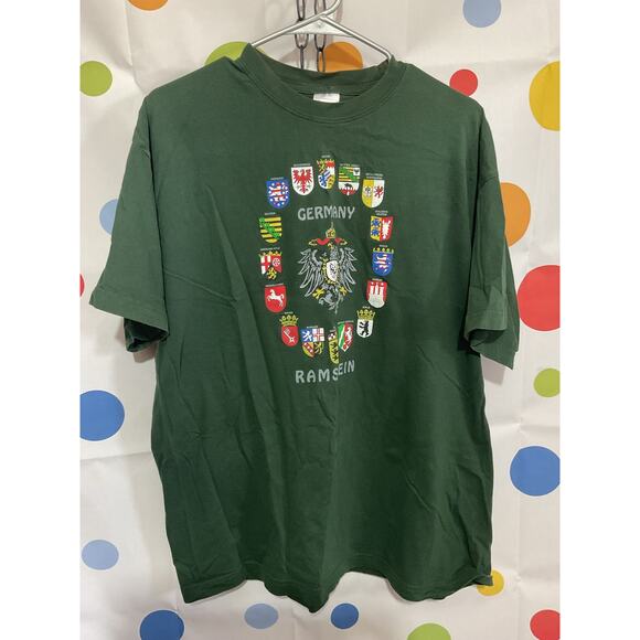 Vintage Stedman XXL Tee Germany Ramstein Green - Picture 5 of 11